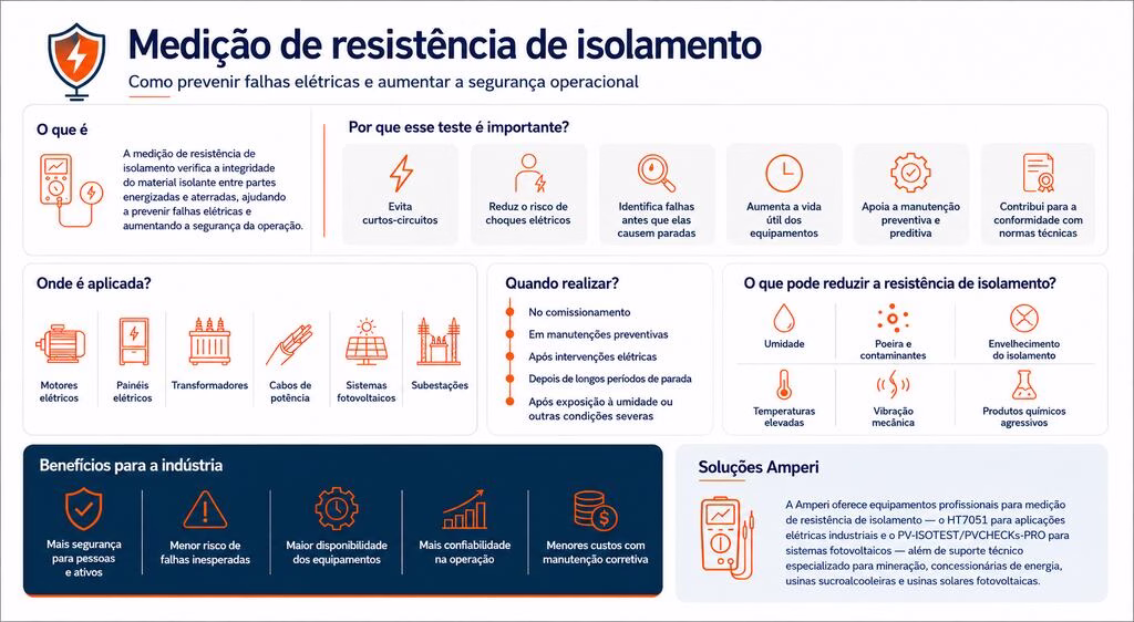 medi&ccedil;&atilde;o de resist&ecirc;ncia de isolamento