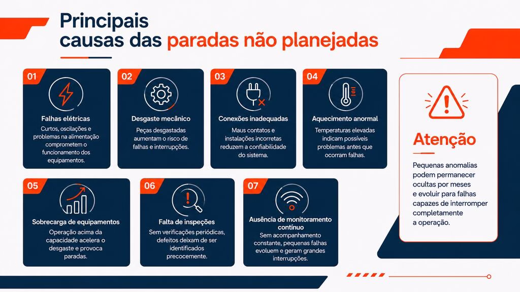custo de parada não planejada