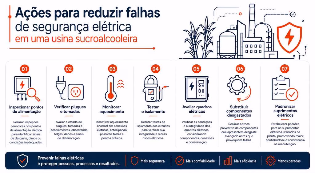 seguran&ccedil;a el&eacute;trica usina sucroalcooleira