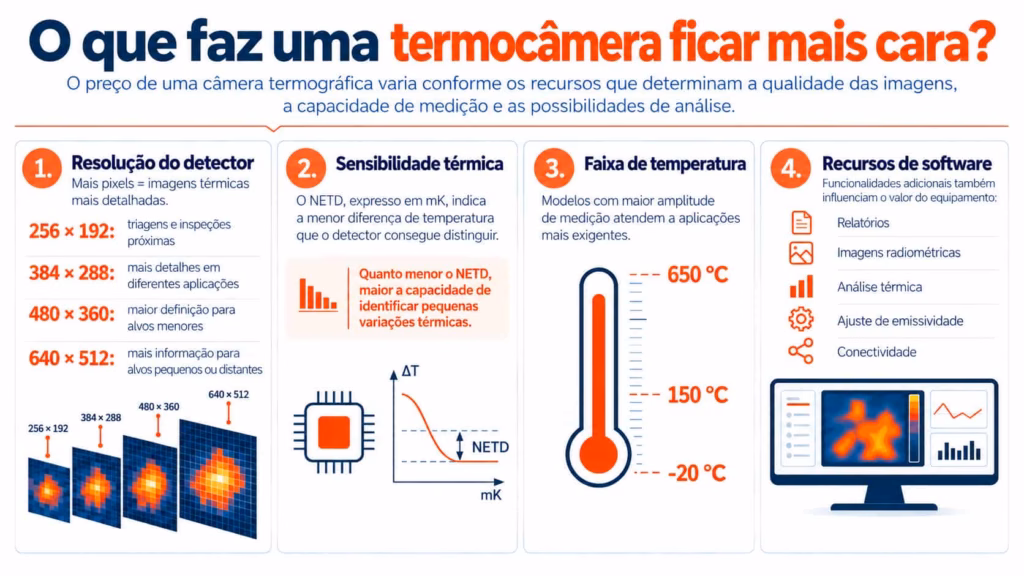 Quanto custa uma câmera termográfica industrial?